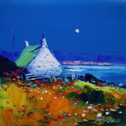 Moon over Isle of Gigha 12x12